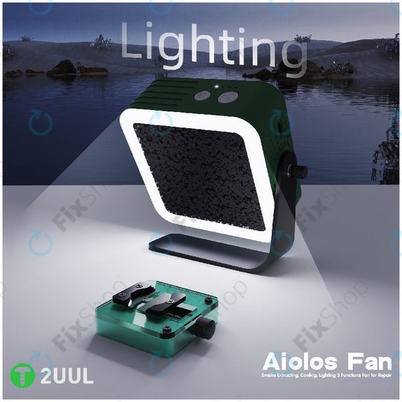 Estrattore di fumi e ventola di raffreddamento con luce LED, 2UUL DA98