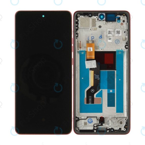 Schermo per Motorola Moto G86 5G, Vetro touch con cornice, Chrysanthemum, 5D68C30477, Genuine Service Pack