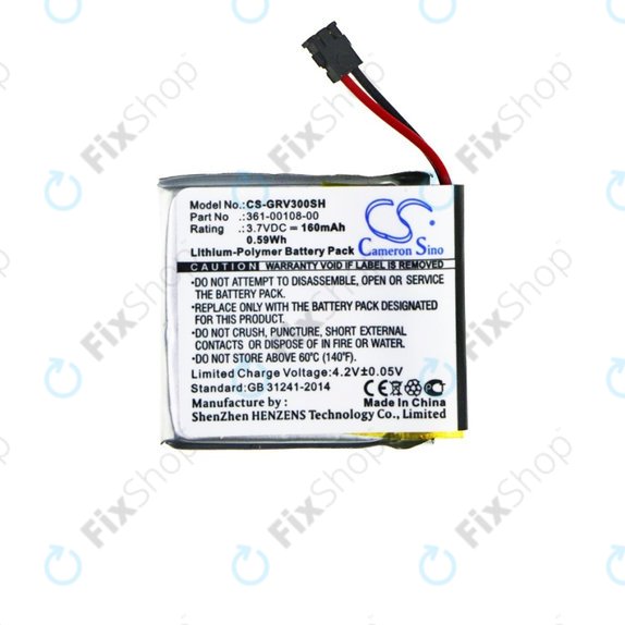 Batteria per Garmin Vivoactive 3, 3 Music, 361-00108-00, 361-00108-01, 160mAh, HQ