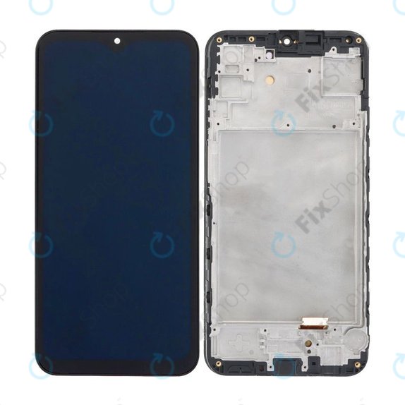 Schermo OLED per Samsung A15 5G A156B, Brave Black, Vetro touch con cornice