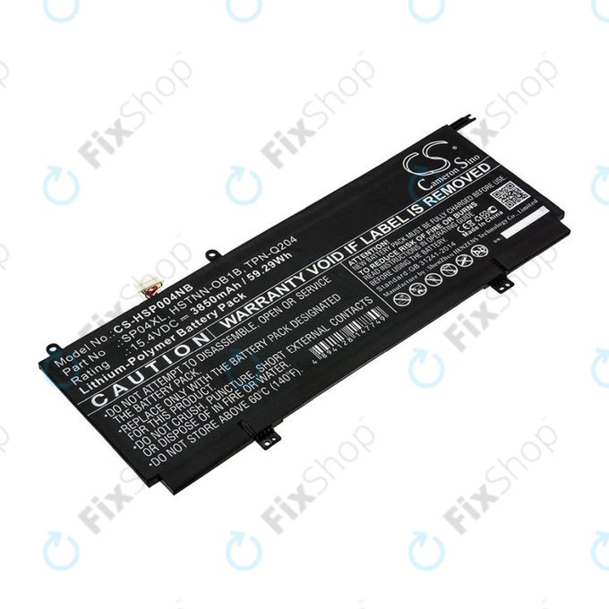 Batteria per HP Spectre X360 13, HSTNN-OB1B, Li-Pol, 3850mAh, 15.4V, HQ