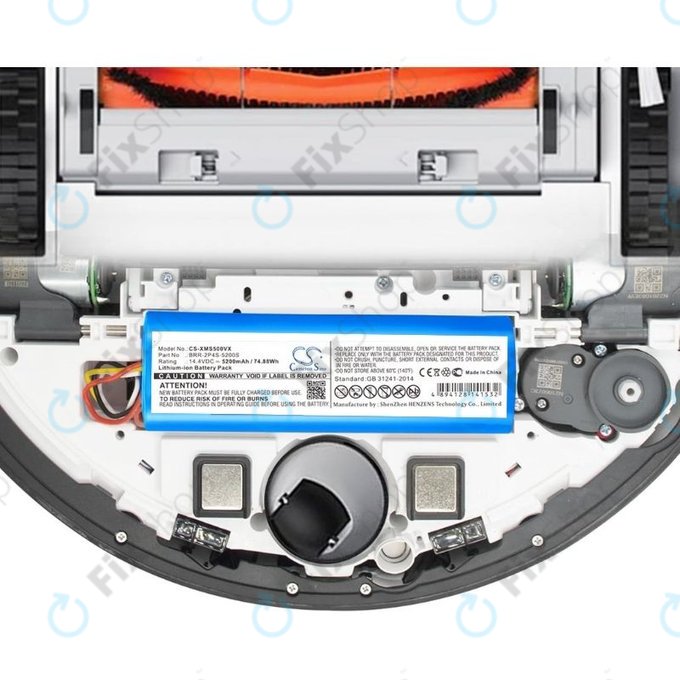 Batteria per Xiaomi Mi Robot Vacuum Mop-seriess, Dream-seriess, RobGoldck-seriess, BRR-2P4S-5200, Li-Ion, 5200mAh, 14.4V, HQ