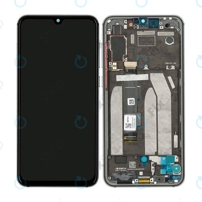 Schermo per Xiaomi Mi 9 SE, Black, Vetro touch con cornice, 5606101010B6, Genuine Service Pack