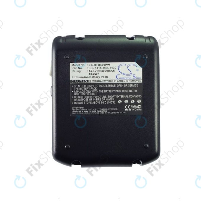 Batteria per Hitachi C 14dsl, Dv 14dbl, Wh 14dbl, BSL 1415, BSL 1430, Li-Ion, 3000mAh, 14.4V, HQ