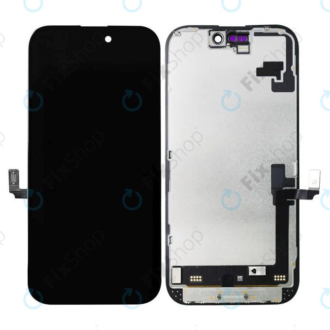 Schermo In-Cell FHD per iPhone 16, Vetro touch con cornice, FixPremium