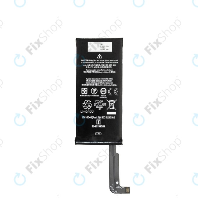 Batteria per Google Pixel 4a 4G, G025J-B, G823-00159-01, 3140mAh, Genuine Service Pack