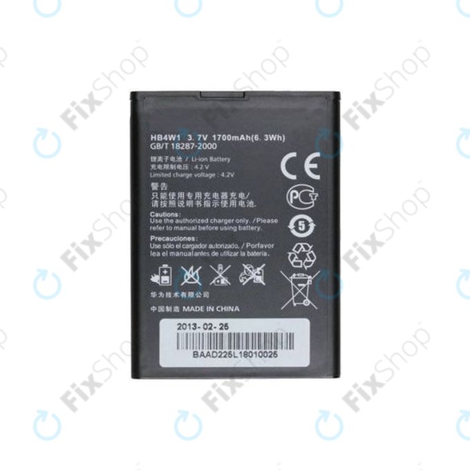 Batteria per Huawei Ascend G510, Y210, Y530, HB4W1, 1700mAh
