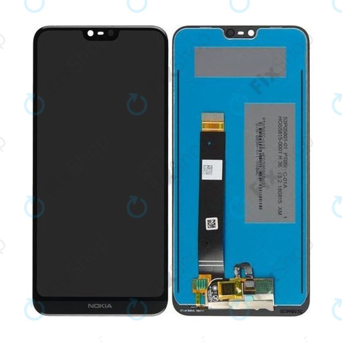 Schermo LCD per Nokia 7.1, Vetro touch senza cornice