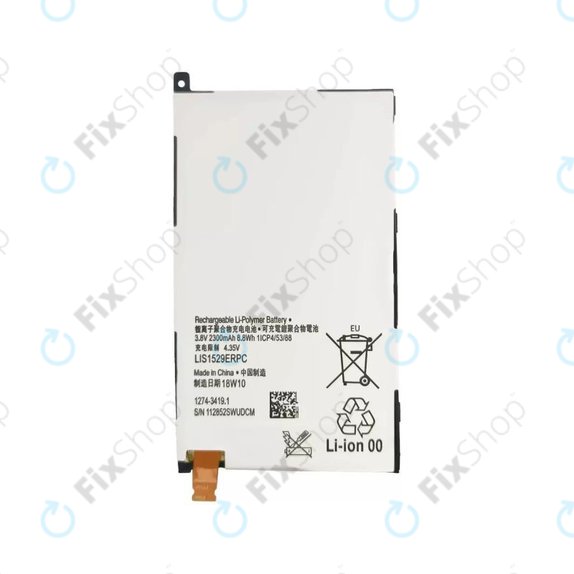 Batteria per Sony Xperia Z1 Compact, LIS1529ERPC, 2300mAh