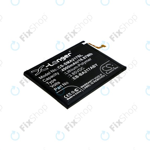 Batteria per Samsung A04s, 4900mAh, Li-Pol, 3.85 V, EB-BA217ABY, HQ