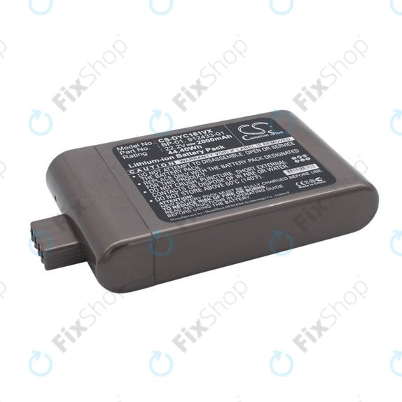 Batteria per Dyson DC12, DC16, BP-01, 912433-01, Li-Ion, 2000mAh, 22.2V, HQ