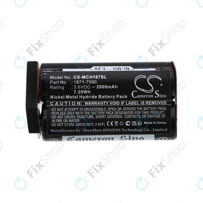 Batteria per Moser ChromStyle, Wella Academy, Super Cordless, 1871-7590, Ni-MH, 2000mAh, 3.6V, HQ