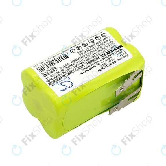 Batteria per Makita 6722D, 6723DW, TL00000012, Ni-MH, 2000mAh, 4.8V, HQ