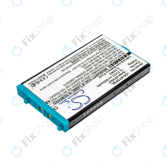 Batteria per Nintendo Advance SP, AGS SAM-SPRBP, Li-Ion, 900mAh, 3.7V, HQ