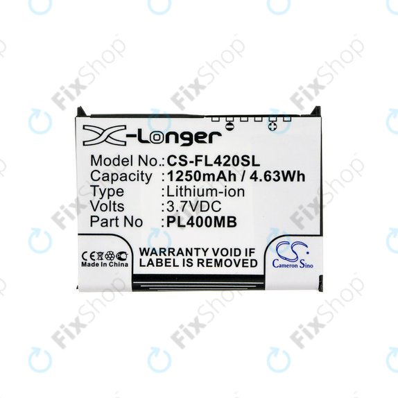 Batteria per Fujitsu Siemens Loox N560, N520, N500, 420, 410, PL400MB, Li-Ion, 1250mAh, 3.7V, HQ