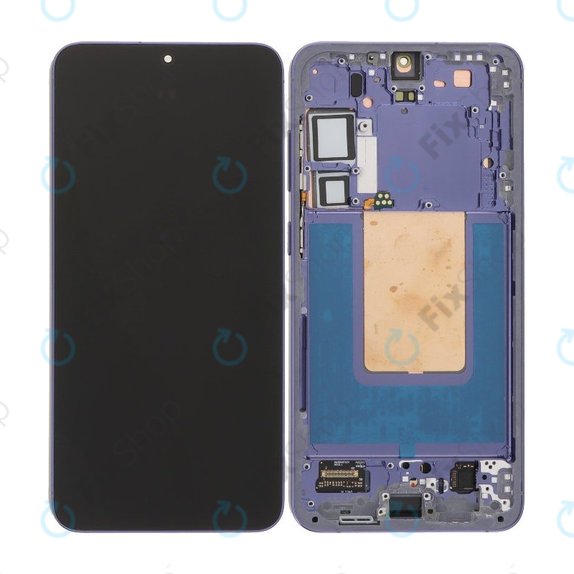 Schermo OLED per Samsung Galaxy S24 Plus S926B, Cobalt Violet, Vetro touch con cornice
