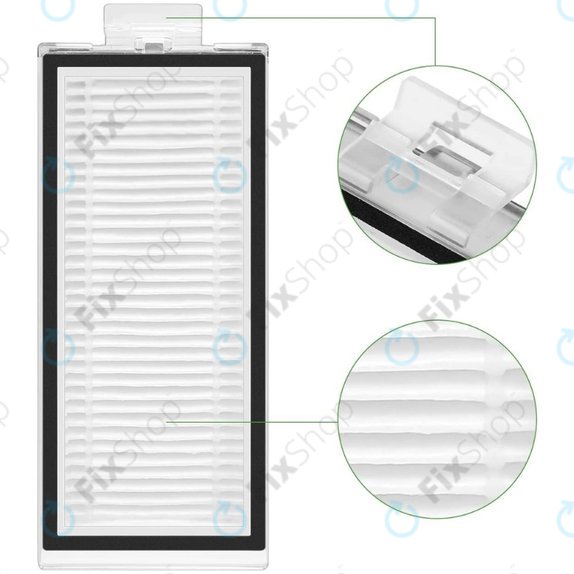 Set di ricambi per Xiaomi Roborock Q7+, Q7 Max, Q7 Max+ (1x spazzola principale, 2x filtro, 2x spazzola laterale - White, 2x panno mop, 2x sacchetto polvere)