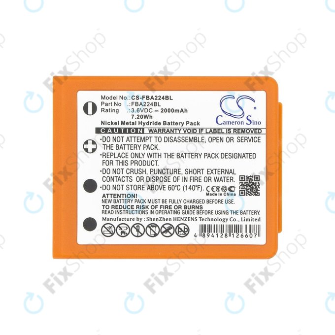 Batteria per HBC Radiomatic Keynote, Linus 4, Micron 4, 5, 6, 7, Patrol D, Quadrix, Vector Pro, BA223000, BA223030, FUB6, 2000mAh, HQ