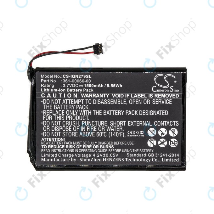 Batteria per Garmin Nüvi 2757, 361-00066-00, Li-Ion, 1500mAh, 3.7V, HQ