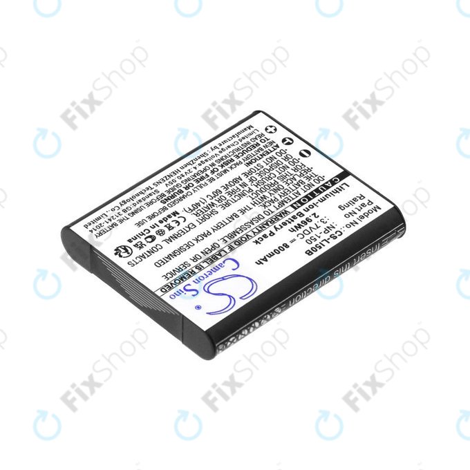 Batteria per Olympus MJU, Casio Exilim, Kodak PIXPRO, NP-150, Li-Ion, 800mAh, 3.7V, HQ