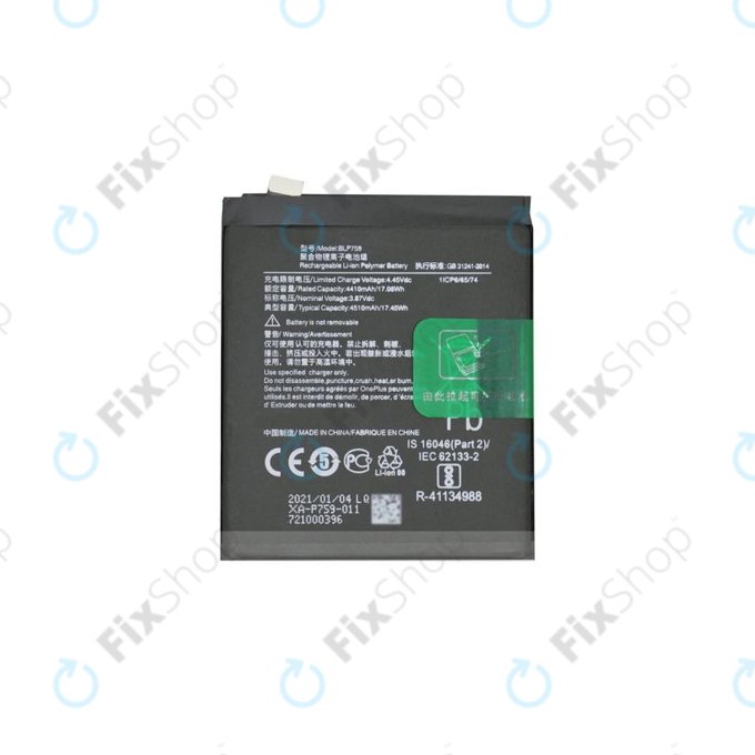 Batteria per OnePlus 8 Pro, BLP759, 4510mAh