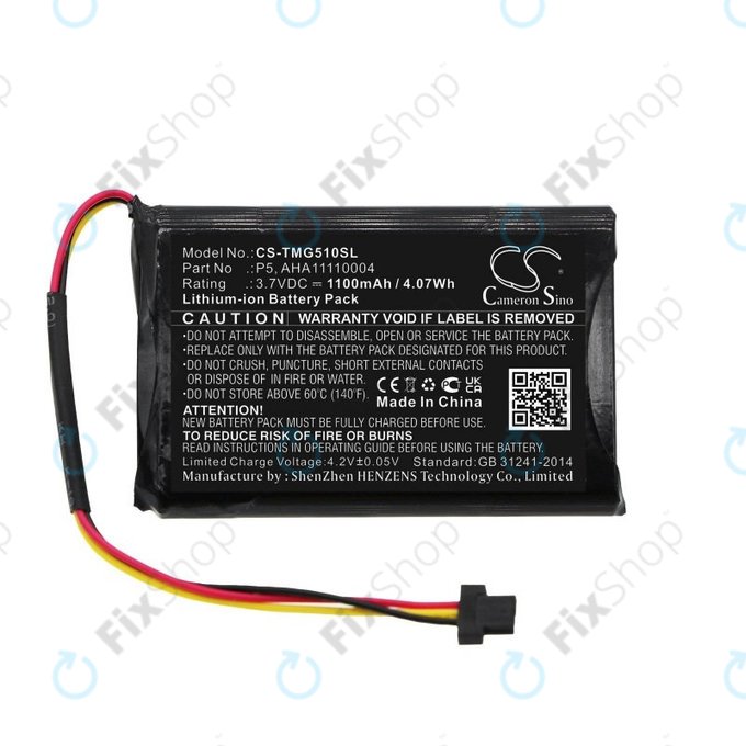 Batteria per TomTom Go 510, AHA11110004, Li-Ion, 1100mAh, 3.7V, HQ
