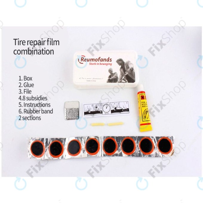 Kit di strumenti multifunzionale con pompa ad aria, kit pneumatici, chiave, leve e cacciavite 16in1