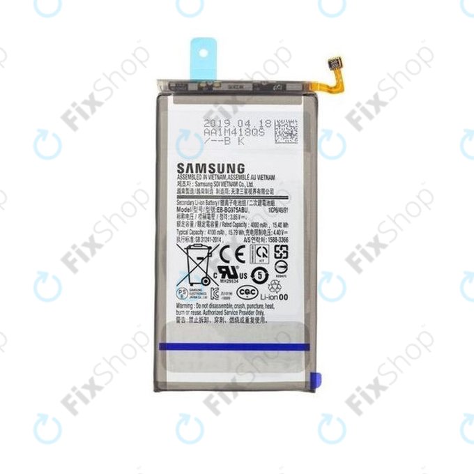 Batteria per Samsung S10 Plus G975F, EB-BG975ABU, GH82-18827A, 4100mAh, Genuine Service Pack