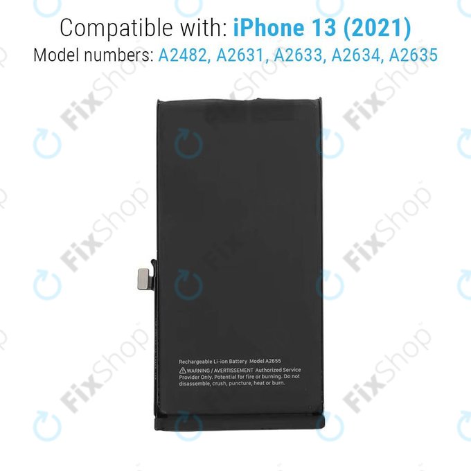 Batteria per iPhone 13, A2655, 3240mAh, Service Pack