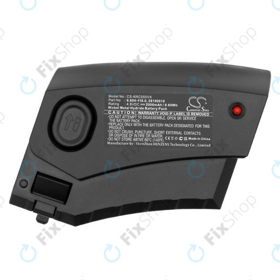 Batteria per Kärcher KC55, 6.654-118.0, 28100010, Ni-MH, 2000mAh, 4.8V, HQ