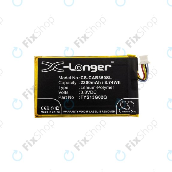 Batteria per Caterpillar CAT B35, 2300mAh, Li-Pol, 3.8 V, TYS13G02Q, HQ