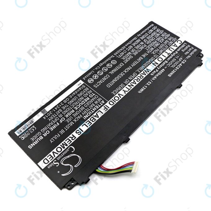 Batteria per Acer Aspire S13, Chromebook R13, AP15O3K, Li-Pol, 4600mAh, 11.55V, HQ