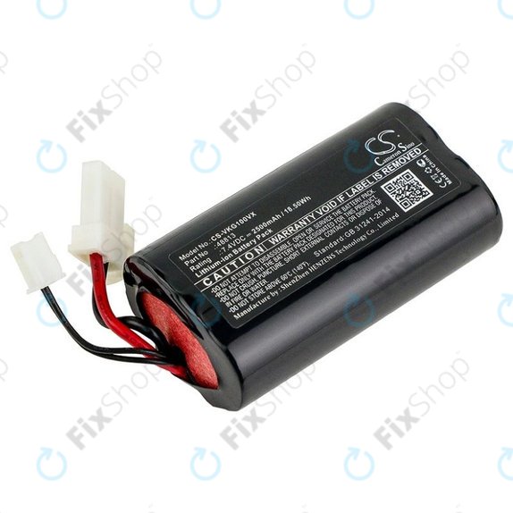 Batteria per Vorwerk Kobold VG100, 48813, Li-Ion, 2500mAh, 7.4V, HQ