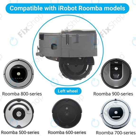 Ruota con motore (sinistra) per iRobot Roomba serie 500, 600, 700, 800, 900