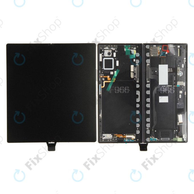 Schermo per Samsung Z Fold 7 F966B, Jetblack, Vetro touch con cornice, GH82-37548C, Genuine Service Pack