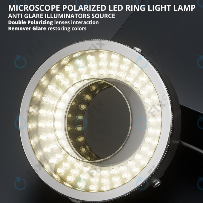 Luce anulare LED polarizzata per microscopio, iFixes iL37