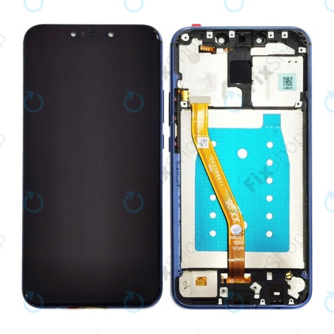 Schermo per Huawei Mate 20 Lite, Black, Vetro touch con cornice