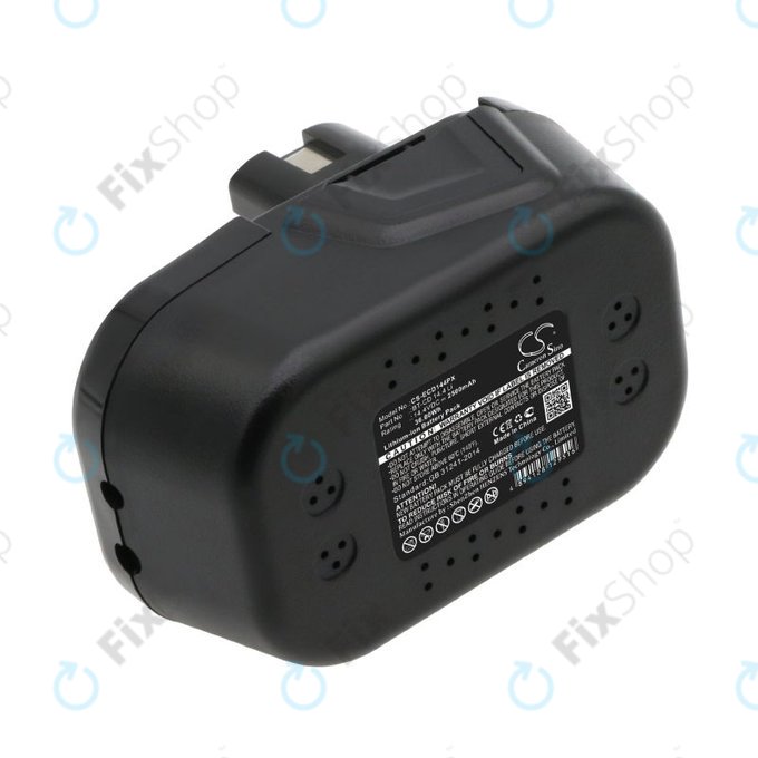 Batteria per Einhell BT-CD 14.4 Li, BT-CD 14.4 Li, Li-Ion, 2500mAh, 14.4V, HQ