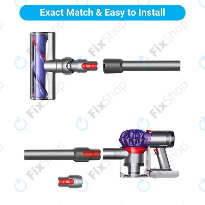 Tubo di aspirazione per Dyson seriess V, Outsize, Silver