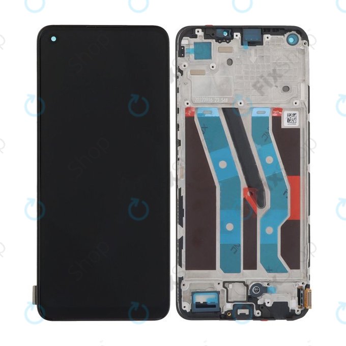 Schermo per Realme 10 4G, Blue, Vetro touch con cornice