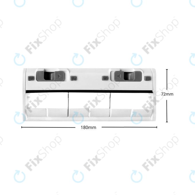 Cover spazzola principale per Ecovacs Deebot serie N, serie T, serie X1, serie Ozmo, White