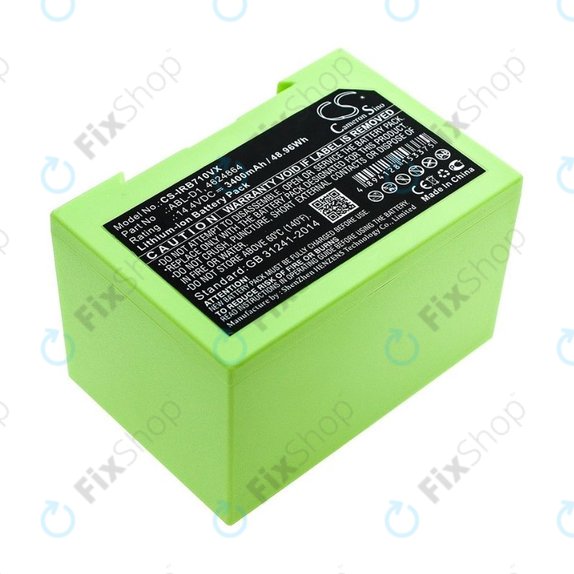 Batteria per iRobot Roomba e-seriess, i-seriess, ABL-D1, 4624864, ABL-D2, Li-Ion, 3400mAh, 14.4V, HQ