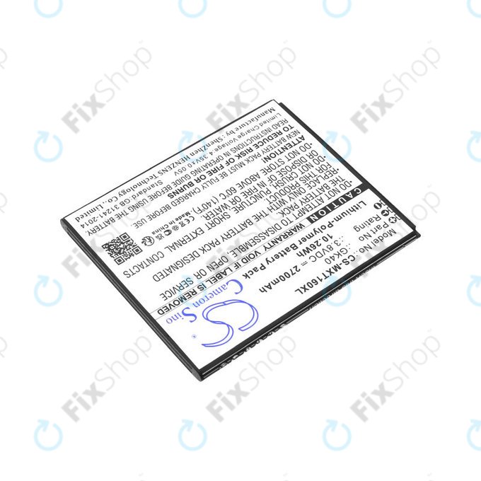 Batteria per Motorola Moto E4 XT1761, 2700mAh, Li-Pol, 3.8 V, GK40, HQ