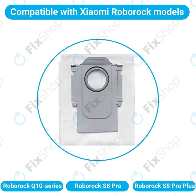 Sacchetto per aspirapolvere, 4 pz. per Xiaomi Roborock Q10-series, S8 Pro, S8 Pro Plus