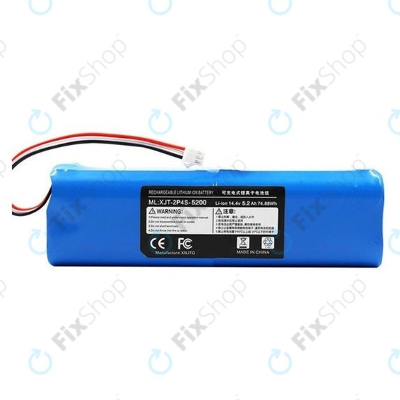 Batteria per Xiaomi Roidmi EVE Plus, Viomi, Lydsto, Proscenic, Tefal, XJT-2P4S-5200, Li-Ion, 5200mAh, 14.4V