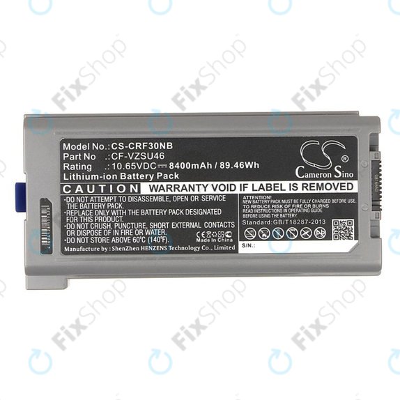Batteria per Panasonic Toughbook CF-30, 31, 53, CF-VZSU46, Li-Ion, 8400mAh, 10.65V, HQ