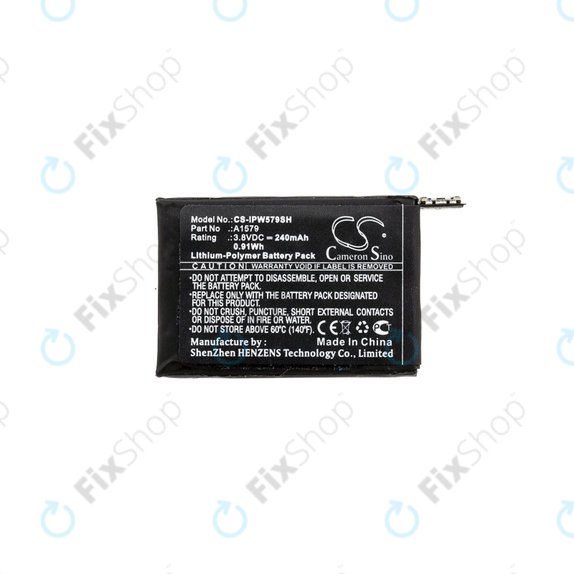 Batteria per Apple Watch 1 42 mm, 240mAh, Li-Pol, 3.8 V, A1579, HQ