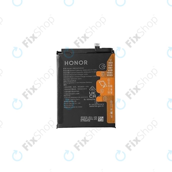 Batteria per Honor X8a, Honor 90 Lite, HB416594EGW, 2402AADF, 4500mAh, Genuine Service Pack