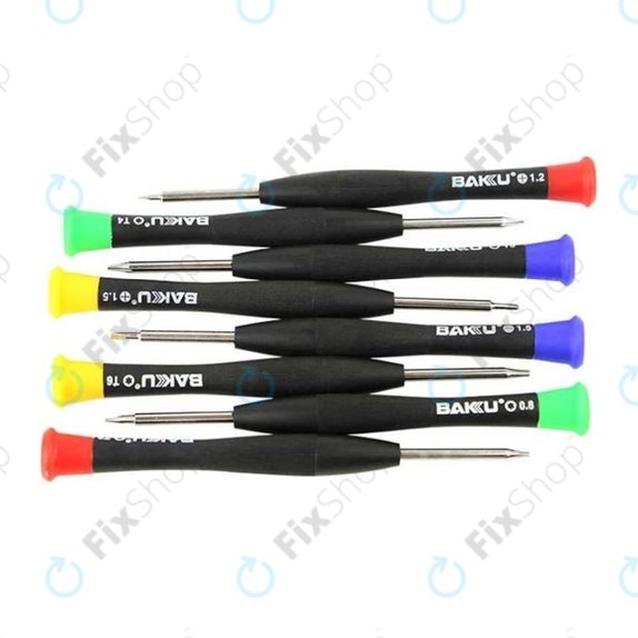 Set cacciaviti per telefoni, tablet e notebook 8 pz, Baku BK-6108