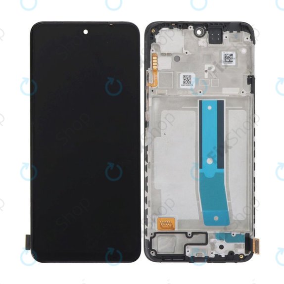 Schermo per Xiaomi Redmi Note 12S, Onyx Black, Vetro touch con cornice